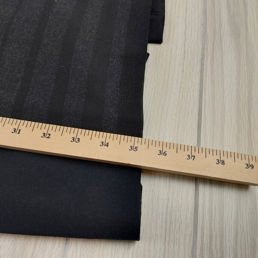 Eileen Fisher Sheath Dress Womens 2 Black Shadow Stripe Square Neck Quiet Luxury - Picture 8 of 8